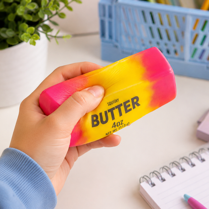 Squishy Butter Slow Rising Fidget - Rainbow (13cm)