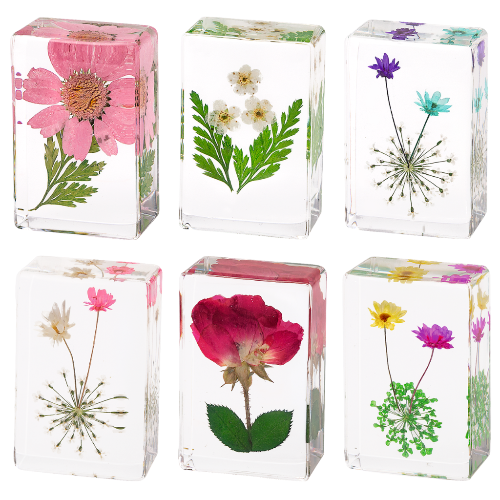 Forever flowers gelukssteen met droogbloemen