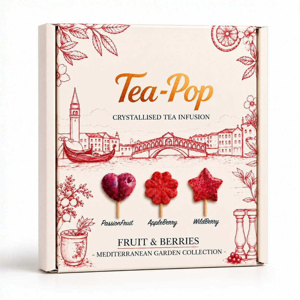 European Café Tea-Pop Geschenkset - 6 theesticks