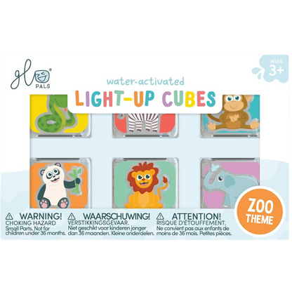 Limited Edition Glo Pals Light up cubes - 6 stuks
