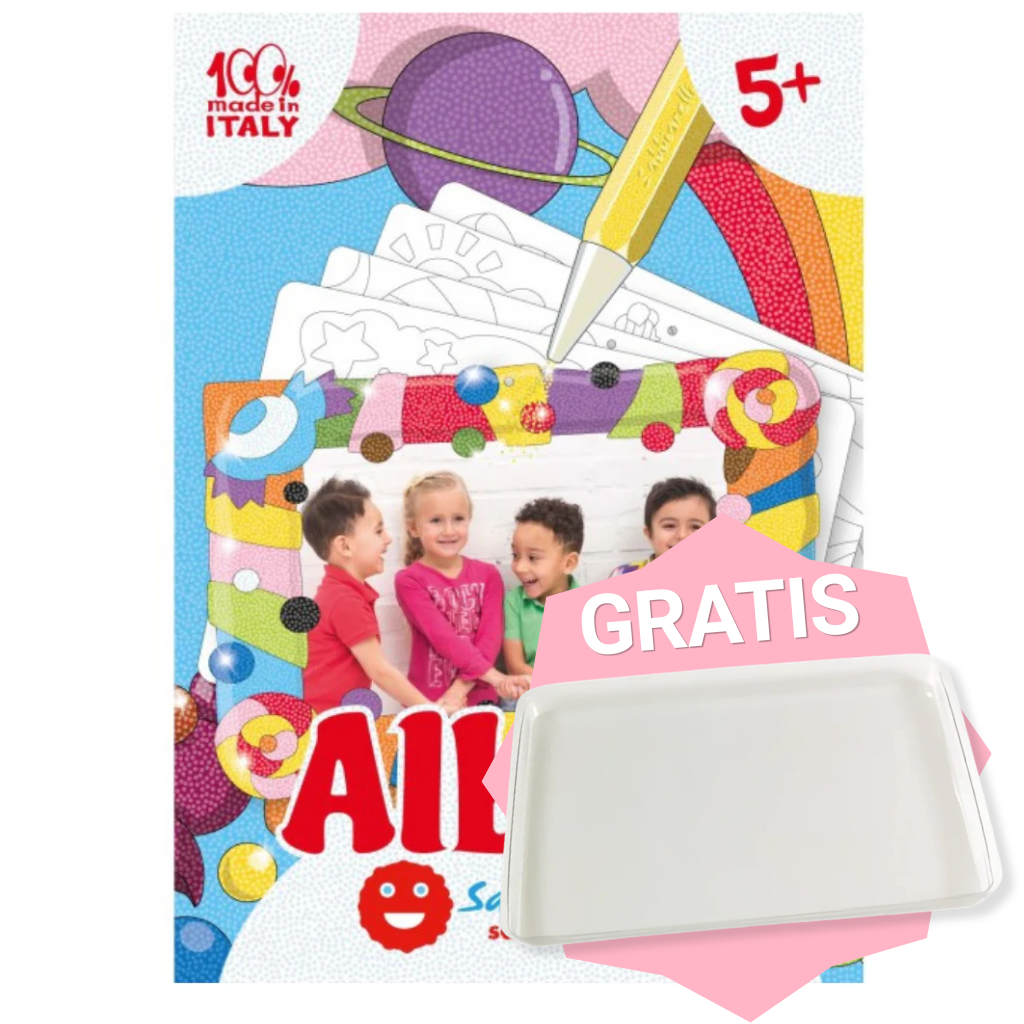 Zandschilderen - Tekeningen set + GRATIS transparant onderblad