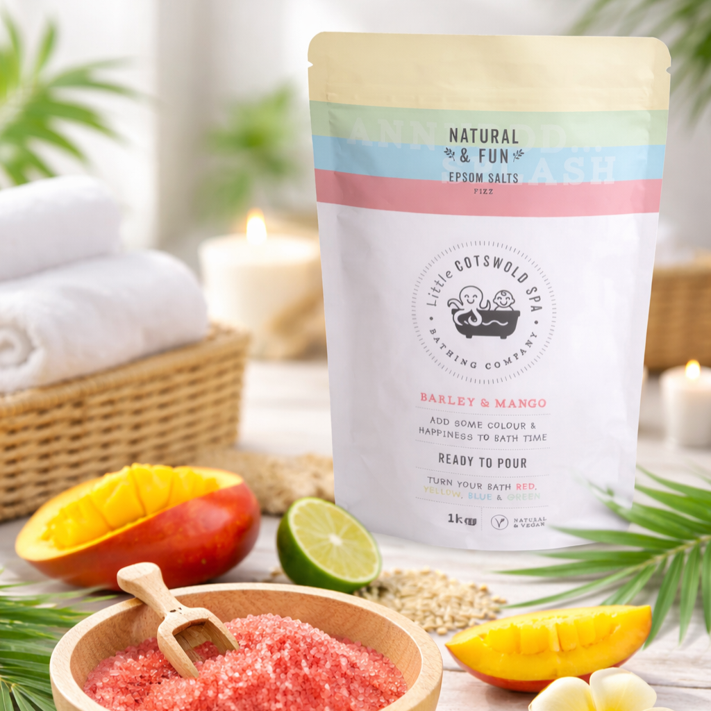 Gekleurd Epsomzout voor kinderen - Barley & Mango 1 kg