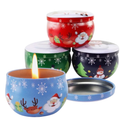 Geurkaarsje Tin Box - Kerst thema