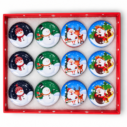 Geurkaarsje Tin Box - Kerst thema