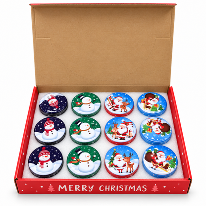 Geurkaarsje Tin Box - Kerst thema