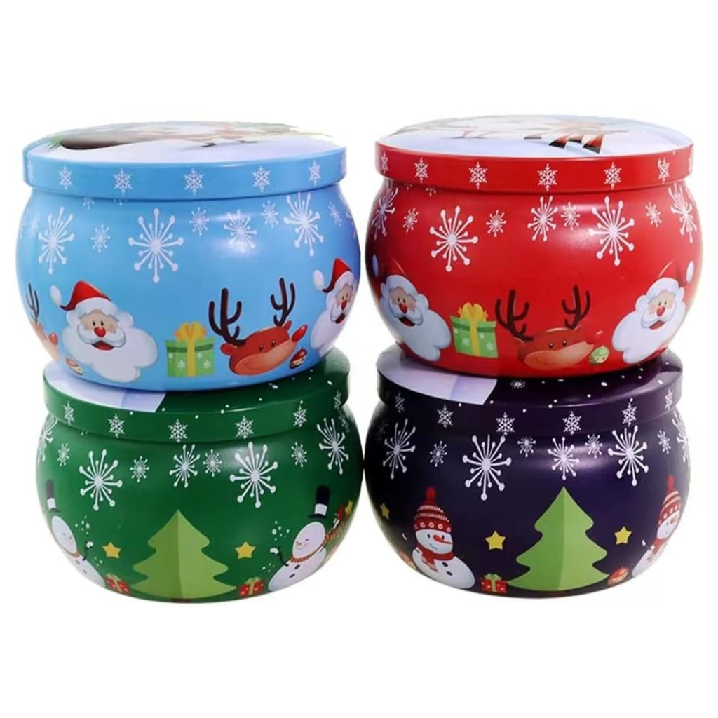 Geurkaarsje Tin Box - Kerst thema