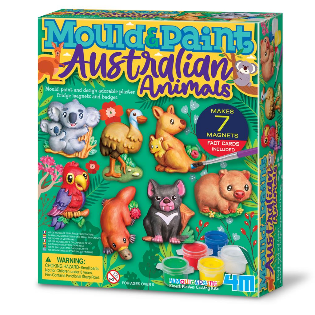 Gieten & verven knutselset - Koelkastmagneten & badges