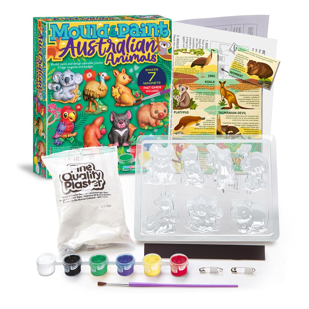 Gieten & verven knutselset - Koelkastmagneten & badges