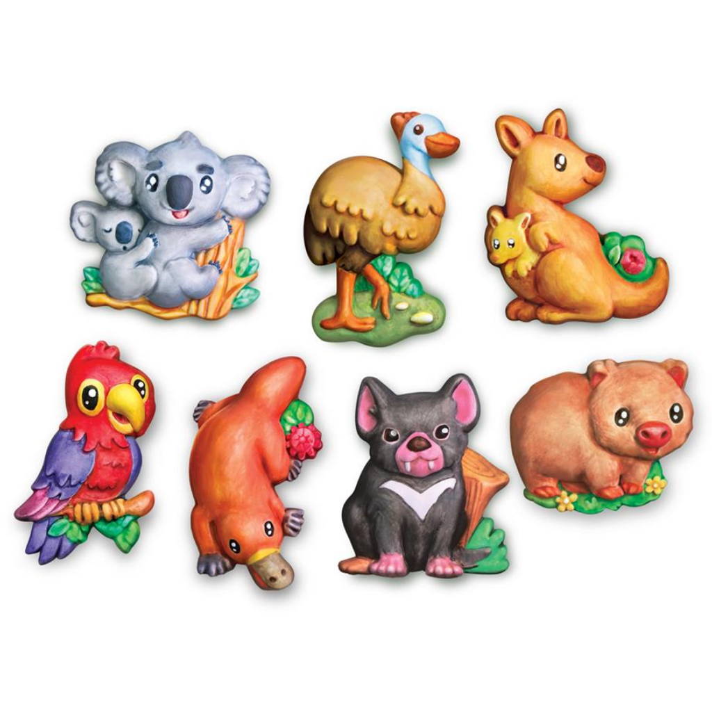 Gieten & verven knutselset - Koelkastmagneten & badges