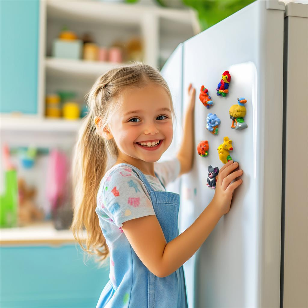 Gieten & verven knutselset - Koelkastmagneten & badges