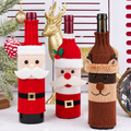 Kerst wijnfleshoes als cadeau of tafeldecoratie