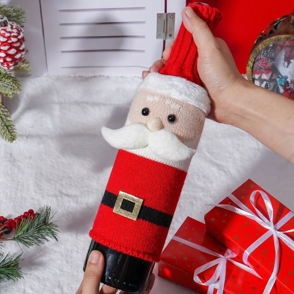 Kerst Wijnfleshoes als Cadeau of Tafeldecoratie