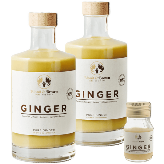 Ginger 500ml - 2 stuks + GRATIS Shotje 30ml