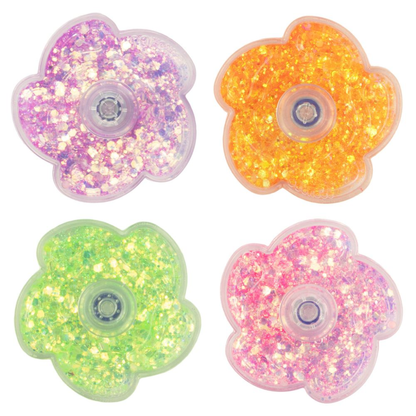 Glitter spinner bloem