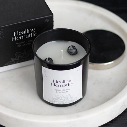Hematite detox kaars