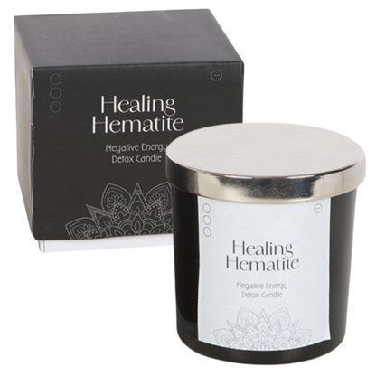 Hematite detox kaars