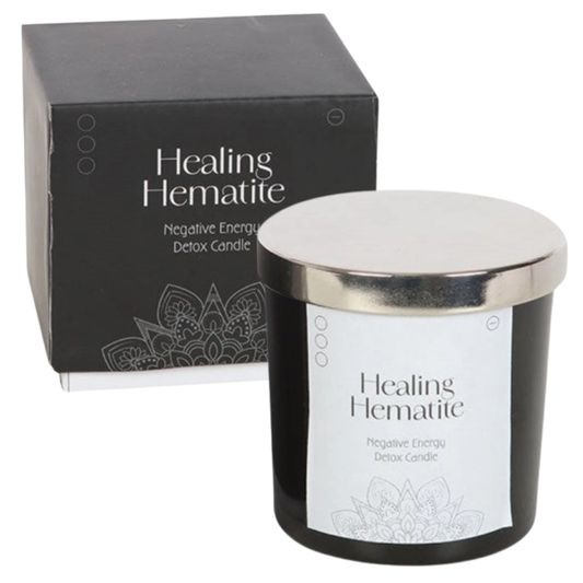 Hematite detox kaars