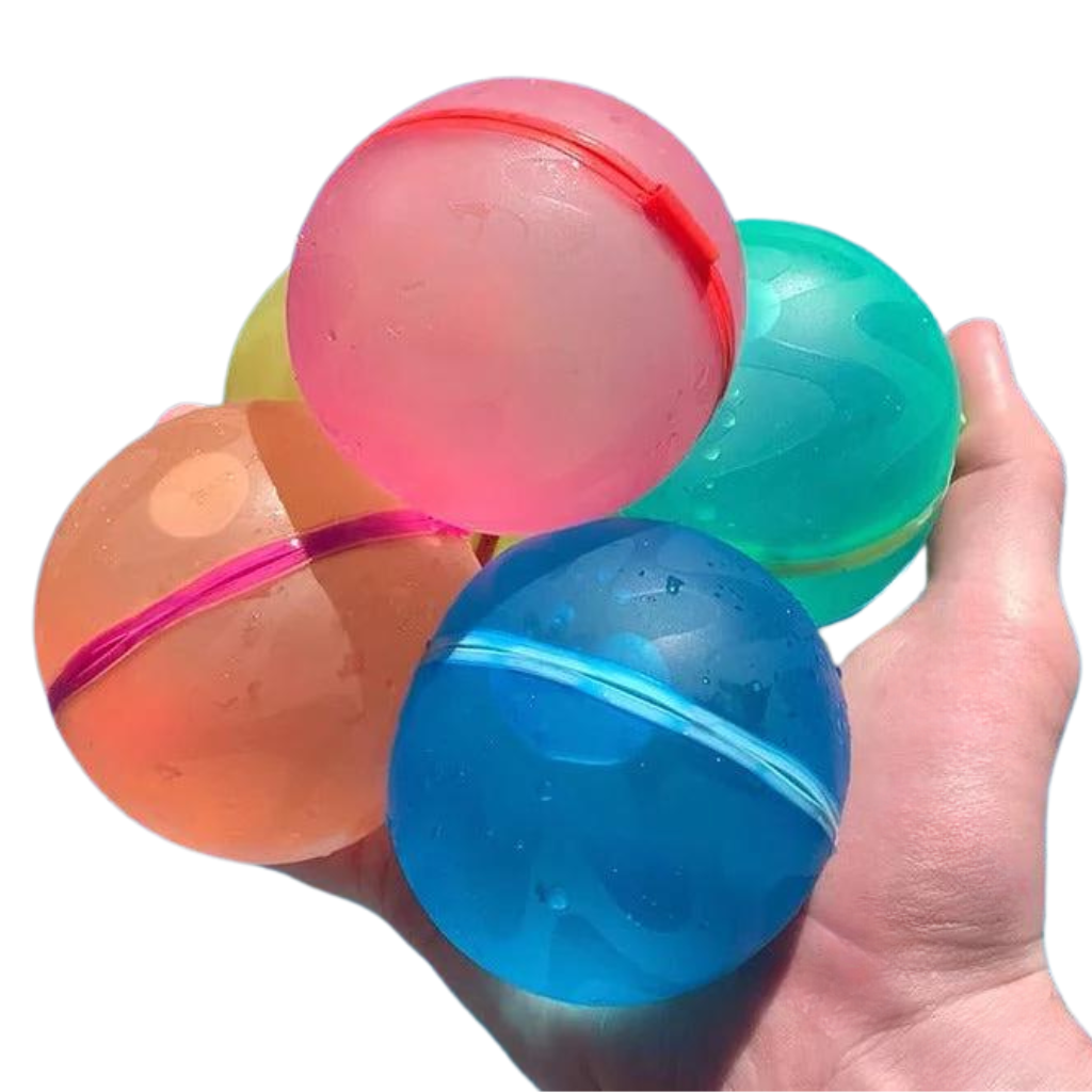 Hervulbare zelfsluitende waterballonnen - Set 6 stuks