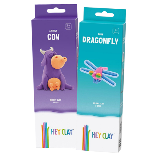 Hey Clay Duopack - Koe & Libelle - 1+1 GRATIS