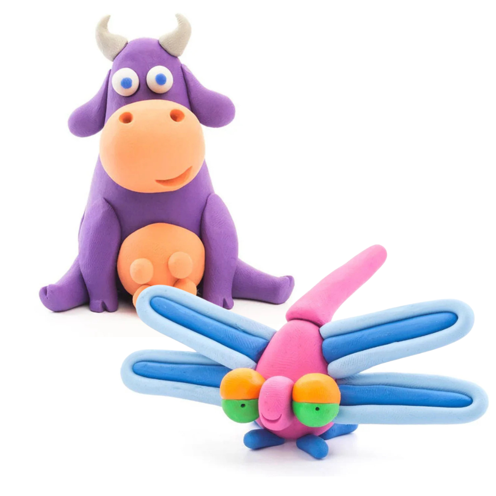 Hey Clay Duopack - Koe & Libelle - 1+1 GRATIS