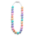 Prinses op de erwt ketting pastel regenboog (Medium)