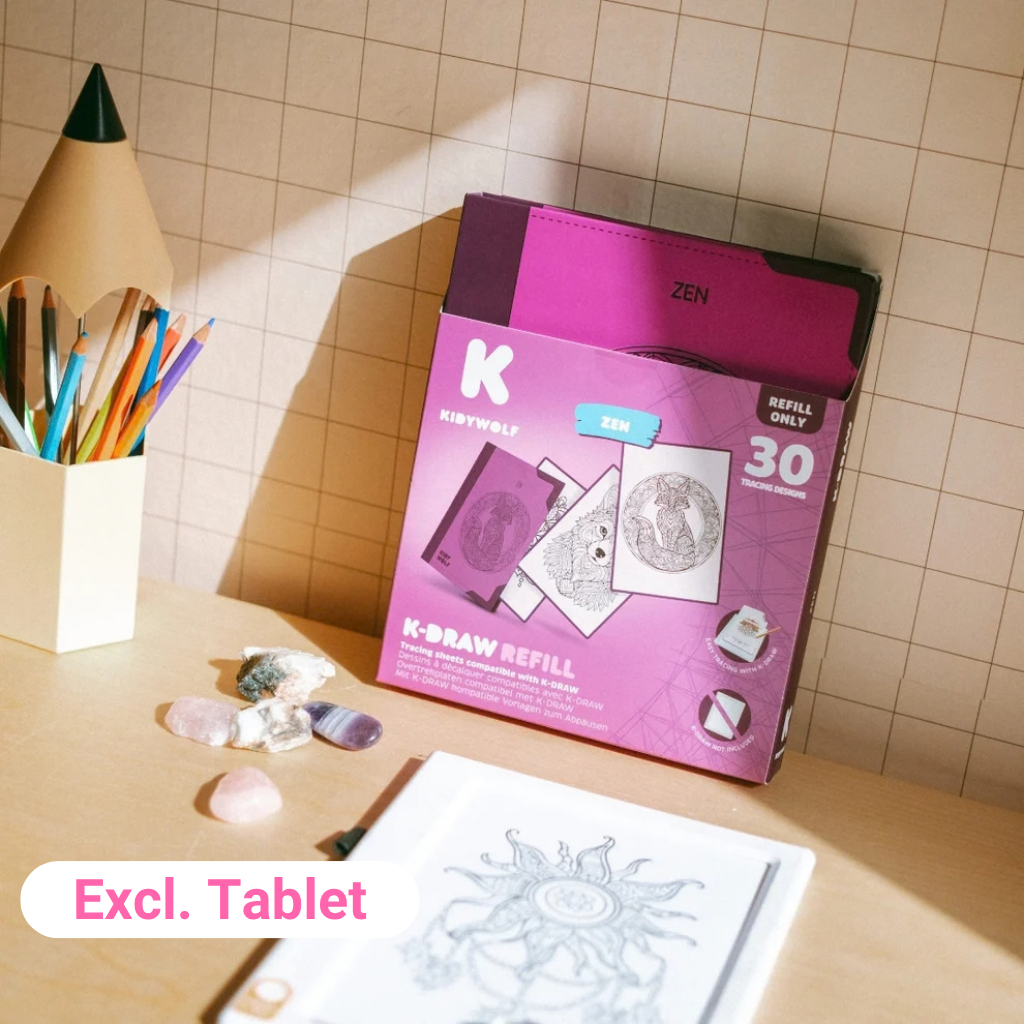 KIDYDRAW PAD Navulset voor tekentablet - Vanaf 10 jaar