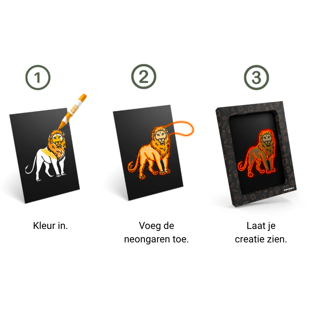 KIDYNEON - Kit voor lichtgevende wanddecoratie