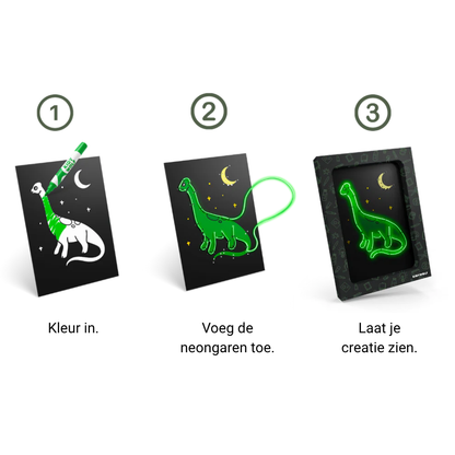 KIDYNEON - Kit voor lichtgevende wanddecoratie