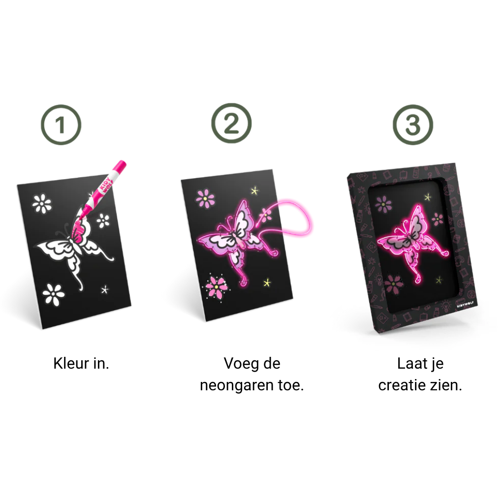 KIDYNEON - Kit voor lichtgevende wanddecoratie