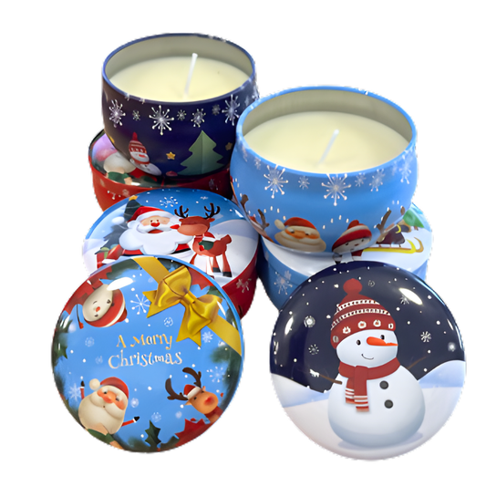 Geurkaarsje Tin Box - Kerst