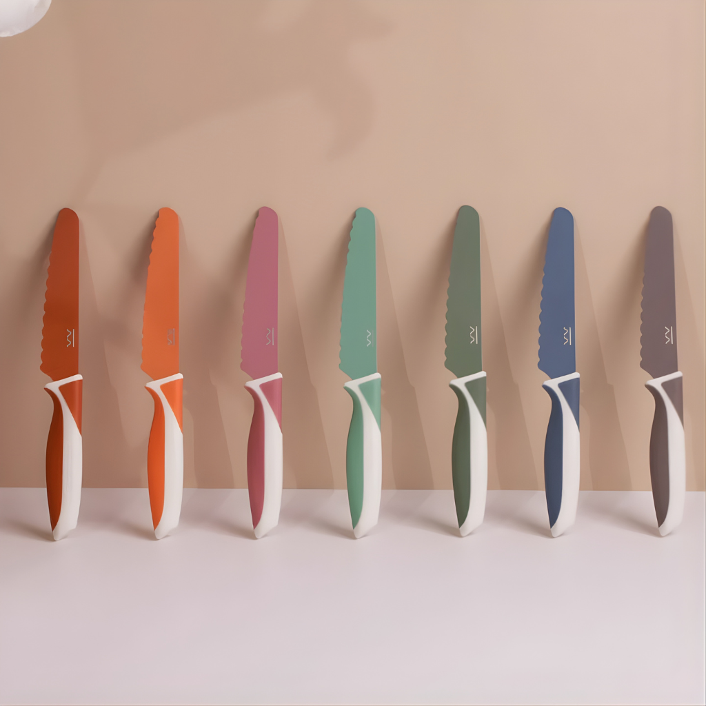 Kiddikutter voor kinderen - Kindermes met veilige snijrand