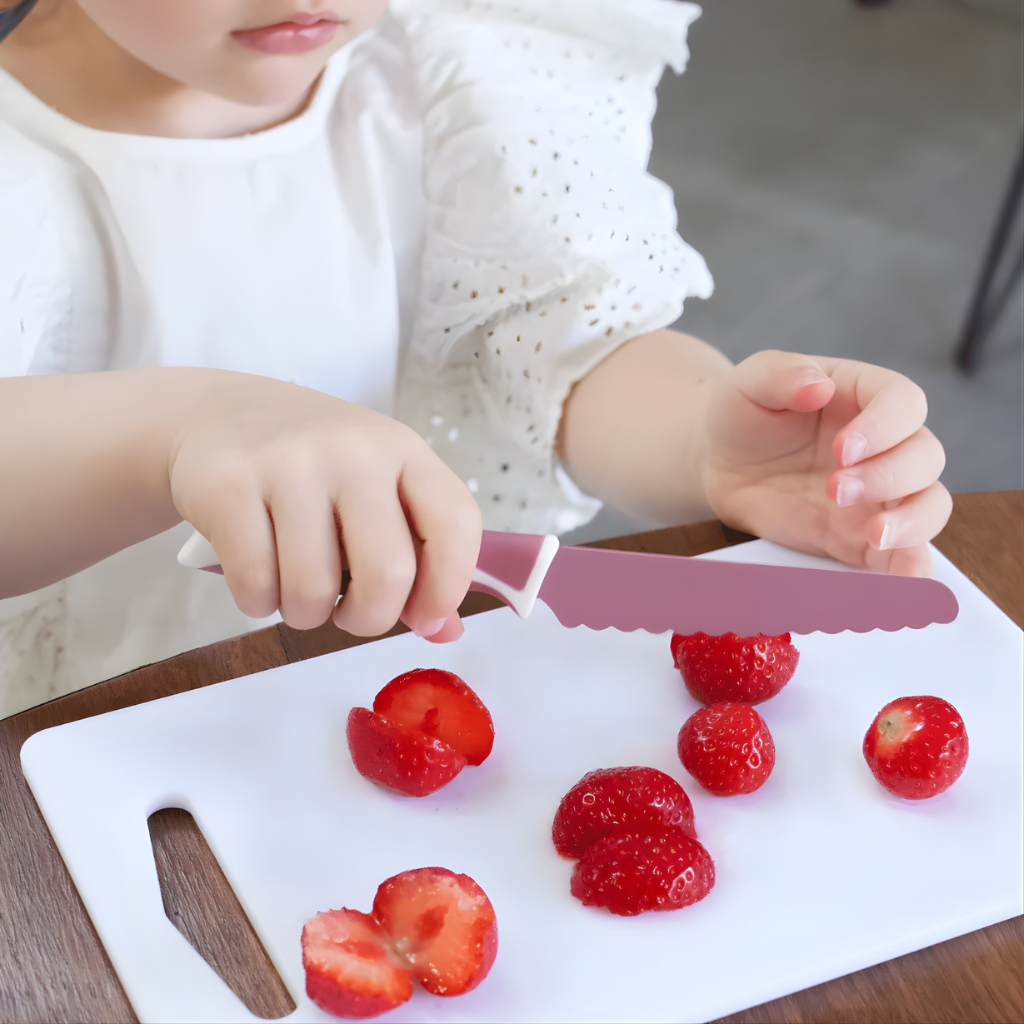 Kiddikutter voor kinderen - Kindermes met veilige snijrand