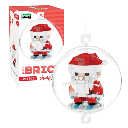 DIY kerstbal - Brick bouwblokken christmas - 8 cm