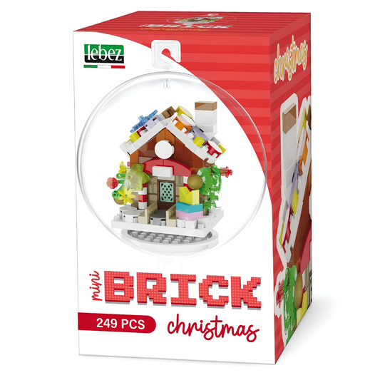 DIY kerstbal - Brick bouwblokken christmas - 8 cm