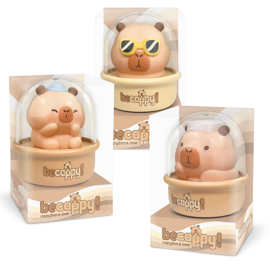 Capibara happy light 4 assorti