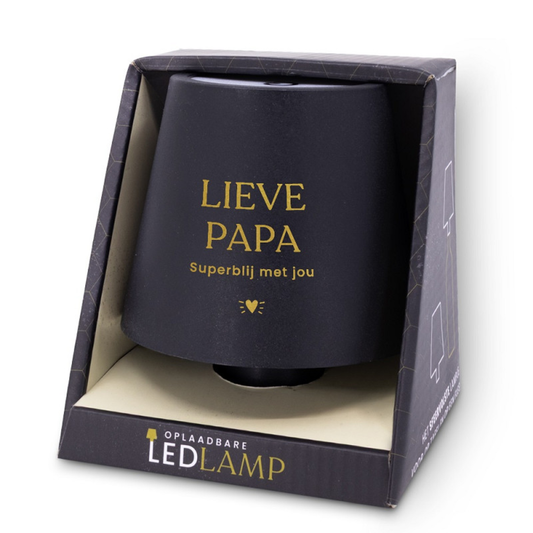 LED oplaadbare fleslamp - Lieve papa