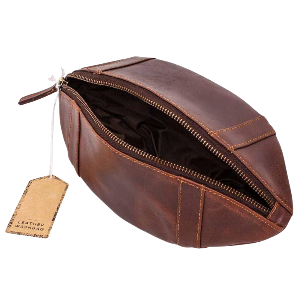 Lederen toilettas - American football