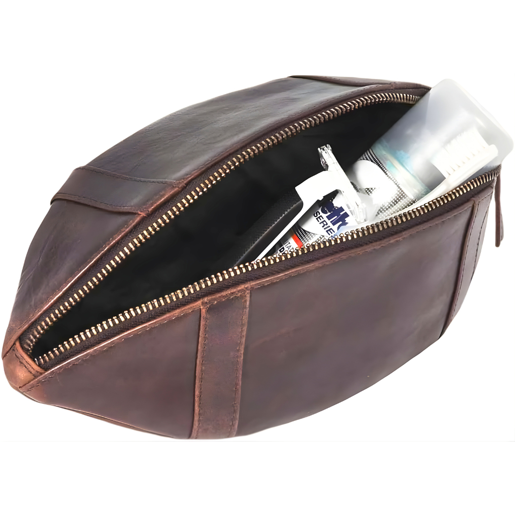Lederen toilettas - American football