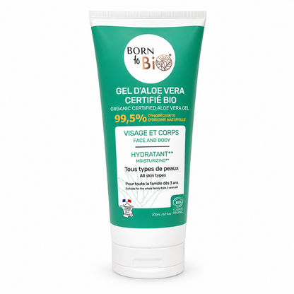 Biologische aloë vera gel voor gezicht & lichaam (200ml)