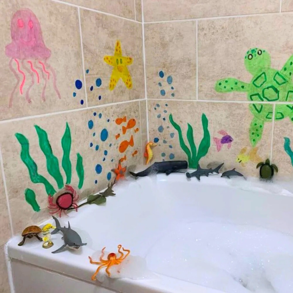 Little Brian Paint Sticks voor in bad