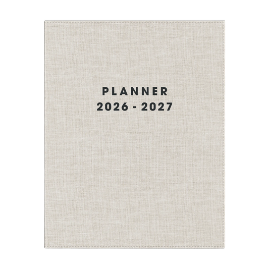 Luxe weekplanner met stickers 2026-2027 A5