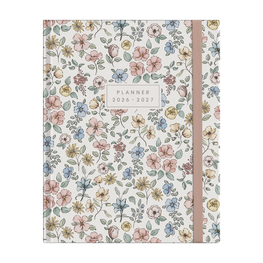 Luxe weekplanner met stickers 2026-2027 A5
