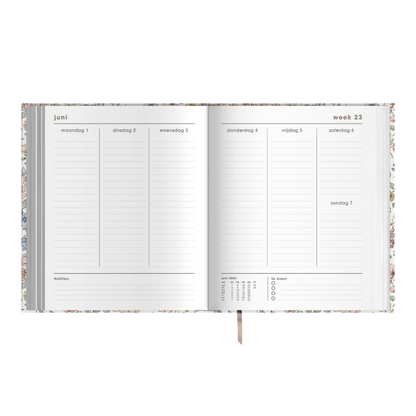 Luxe weekplanner met stickers 2026-2027 A5