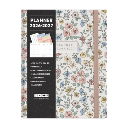 Luxe weekplanner met stickers 2026-2027 A5