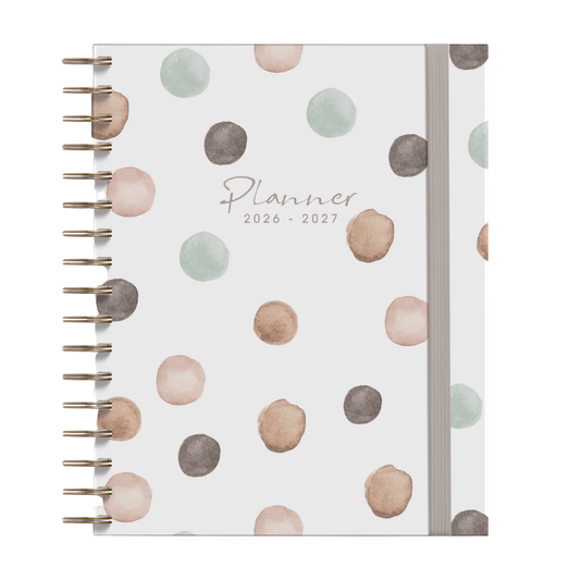 Luxe weekplanner met stickers 2026-2027 A5