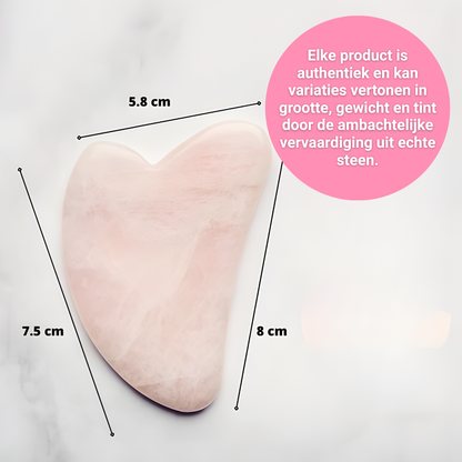 Gua Sha van natuursteen - Gezicht massagesteen