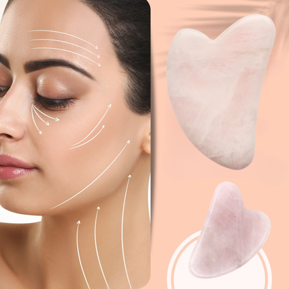 Gua Sha van natuursteen - Gezicht massagesteen