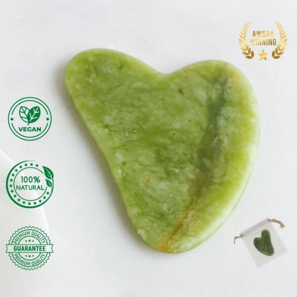 Gua Sha van natuursteen - Gezicht massagesteen
