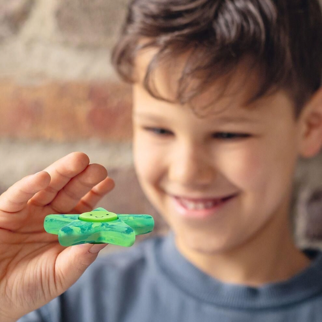 Kerst spinner gum ster