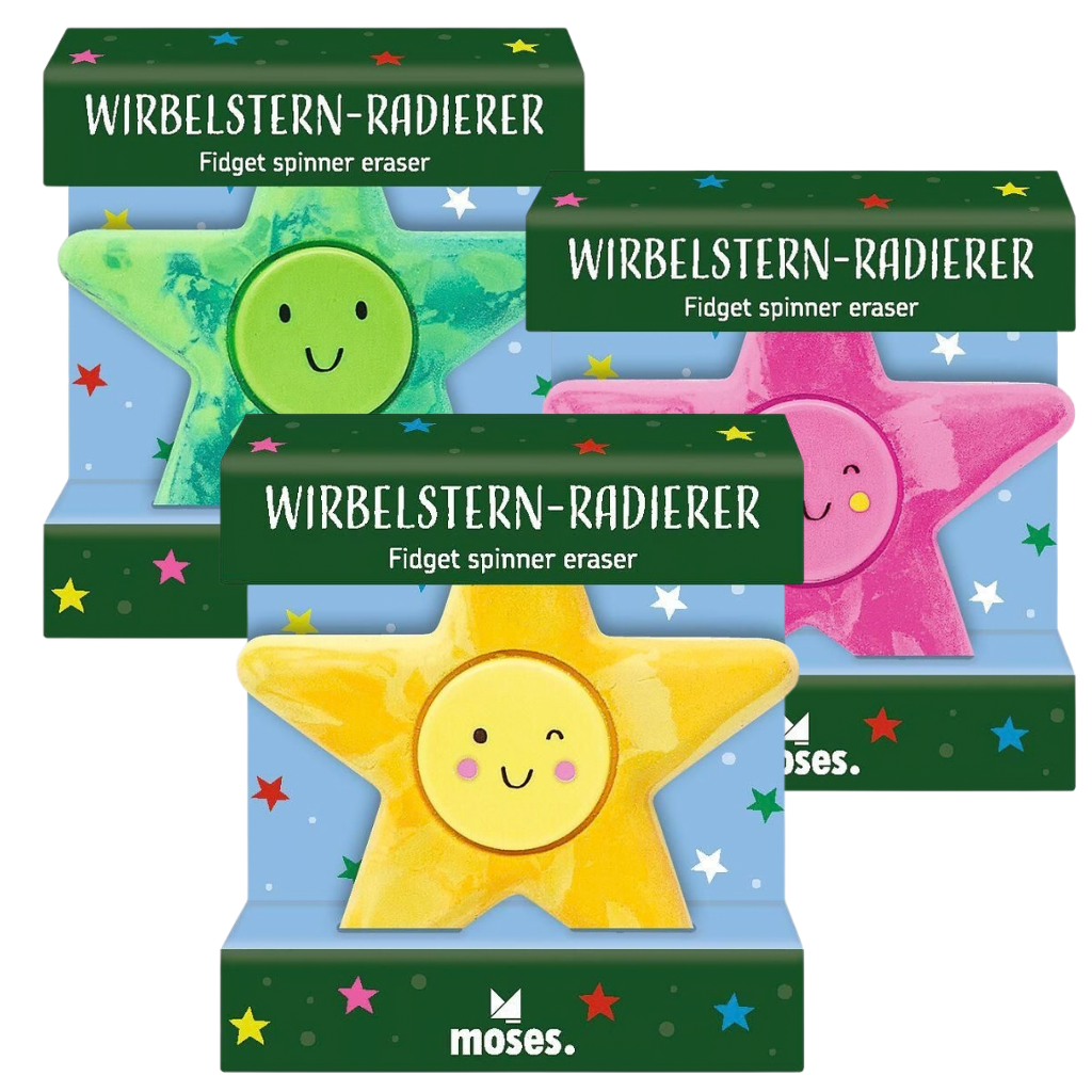 Kerst spinner gum ster